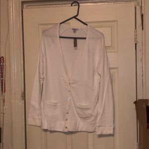 New old navy white cardigan
